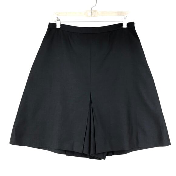 Stella McCartney Womens Size 44 US 10 Skort Side Zip Black Authenticated - Picture 1 of 16